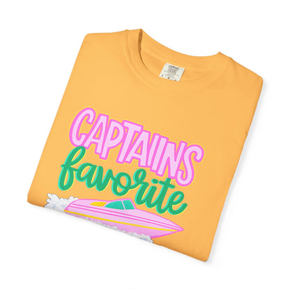Captain's Favorite T-Shirt — Retro Boat Graphic, Nautical Vacation Tee