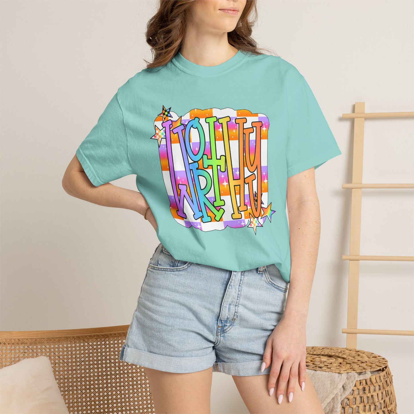 “WORTHY' Graphic T-Shirt — Positive Message Tee