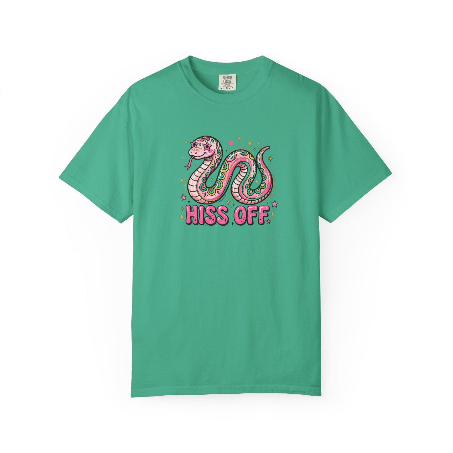 Snake "Hiss Off" Graphic T-Shirt — Retro Cute Reptile Tee