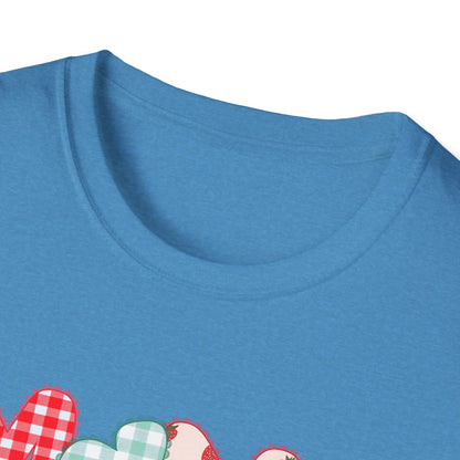 Mama Patterned Patchwork T-Shirt — Floral & Gingham "Mama" Design, Cute Mother's Day Gift