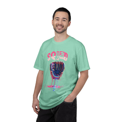 Baseball Glove Drip T-Shirt — "Squad" Graphic Sports Tee