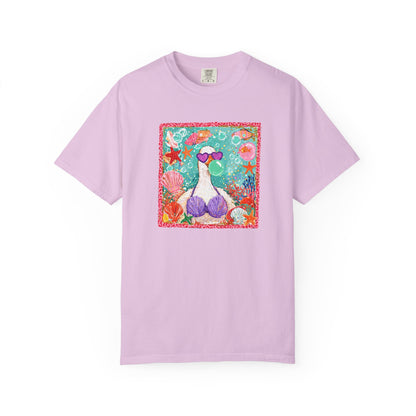 Goose in Bikini Beach T-Shirt — Cute Retro Seaside Graphic Tee