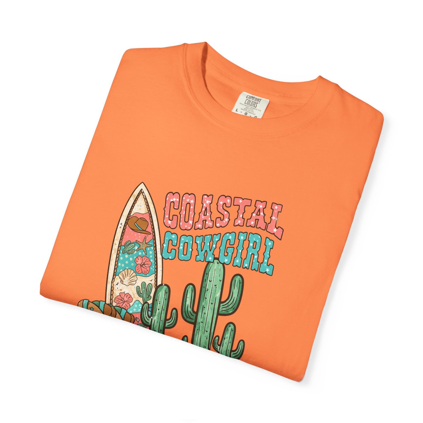 Coastal Cowgirl T-Shirt — Vintage Surf & Cactus Beach Graphic