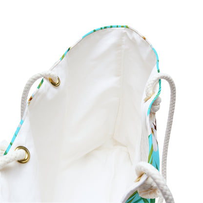 Tropical Coconut Floral Weekender Bag