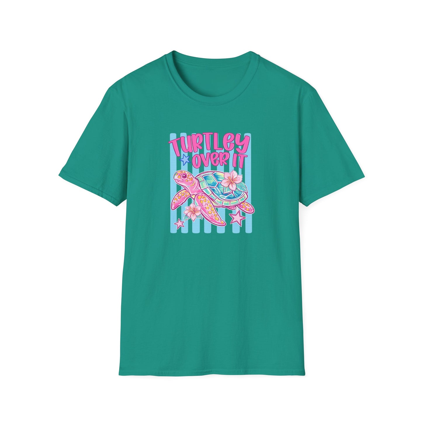 T-Shirt — "Turtley Loved It" Colorful Sea Turtle Graphic Tee