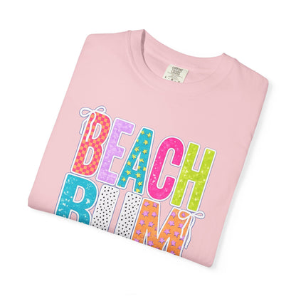 Beach Bum T-Shirt — Colorful Retro Lettering Summer Tee
