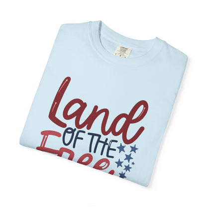 Land of the Free T-Shirt — 'Land of the Free Because of the Brave' Patriotic Tee