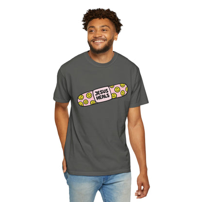 Jesus Heals Bandage T-Shirt — Christian Faith Graphic Tee