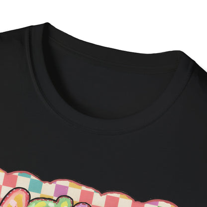 Mama Balloon Graphic Tee — Colorful Pastel Celebration Shirt for Moms