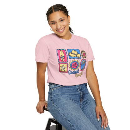 Coastal Cowgirl Graphic T-Shirt — Retro Beach Icons Tee