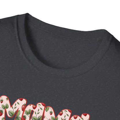 Strawberry Vibes T-Shirt — Retro Stars & Heart Graphic