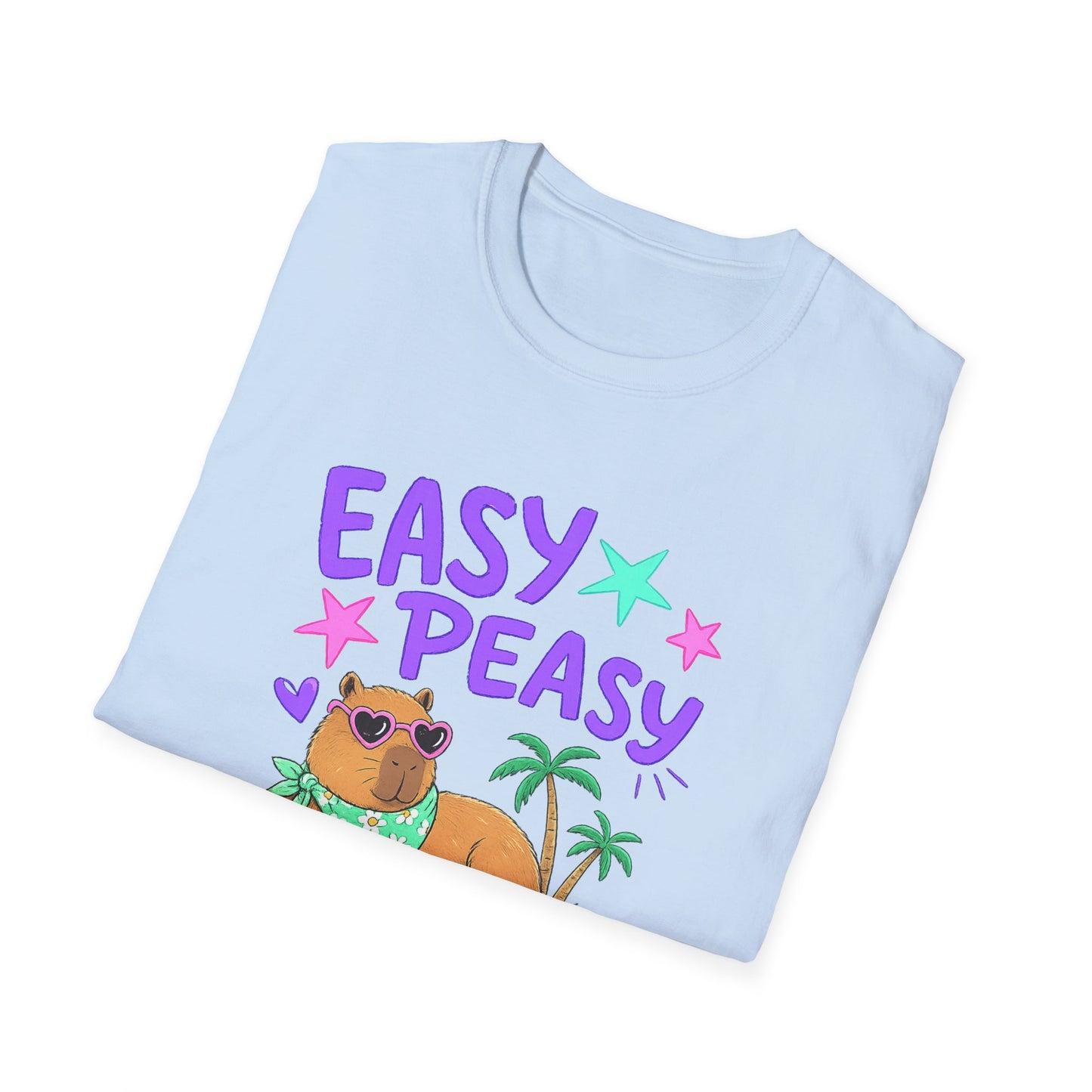 Easy Peasy Dog Tee — Relaxed Hawaiian Corgi T-Shirt