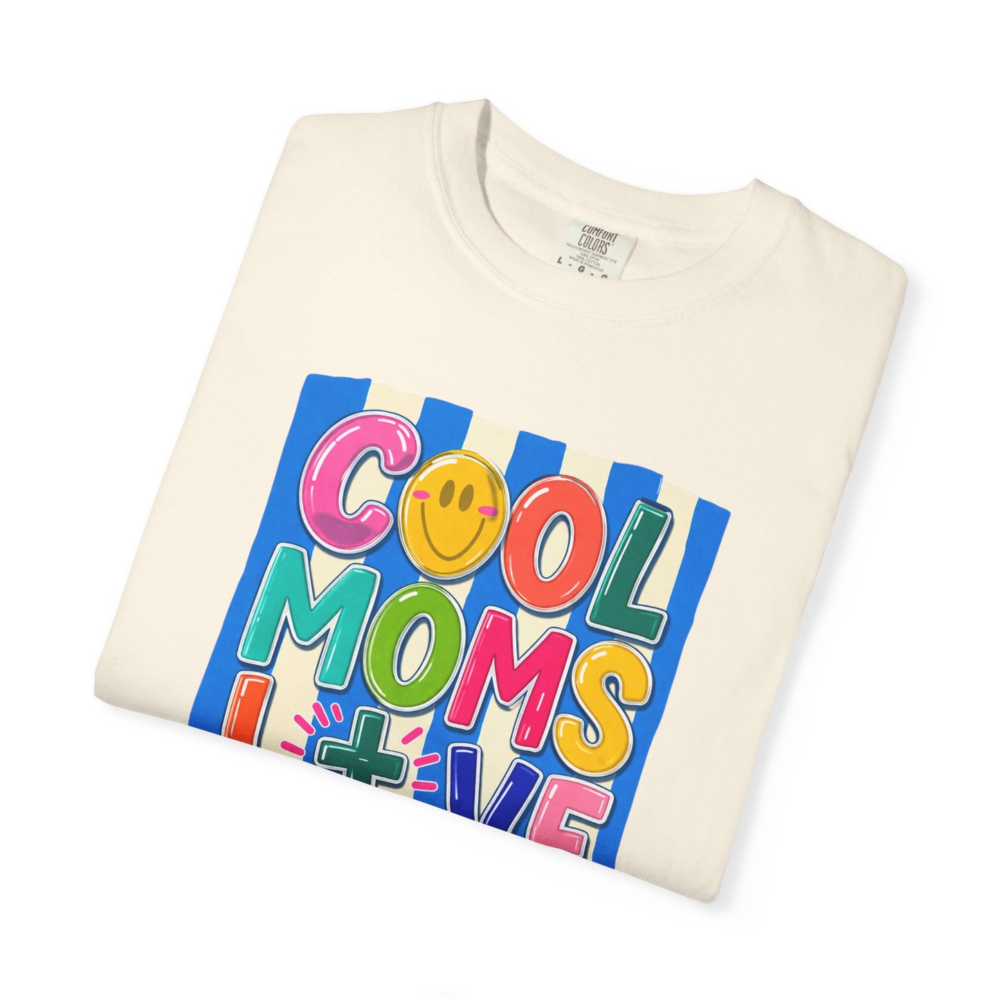 Cool Moms Love Jesus T-Shirt — Colorful Retro Christian Graphic Tee