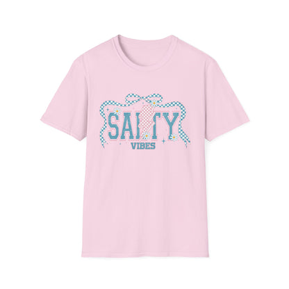 Salty Vibes Beach T-Shirt — Retro Seashell Graphic Tee