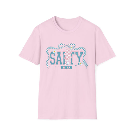 Salty Vibes Beach T-Shirt — Retro Seashell Graphic Tee