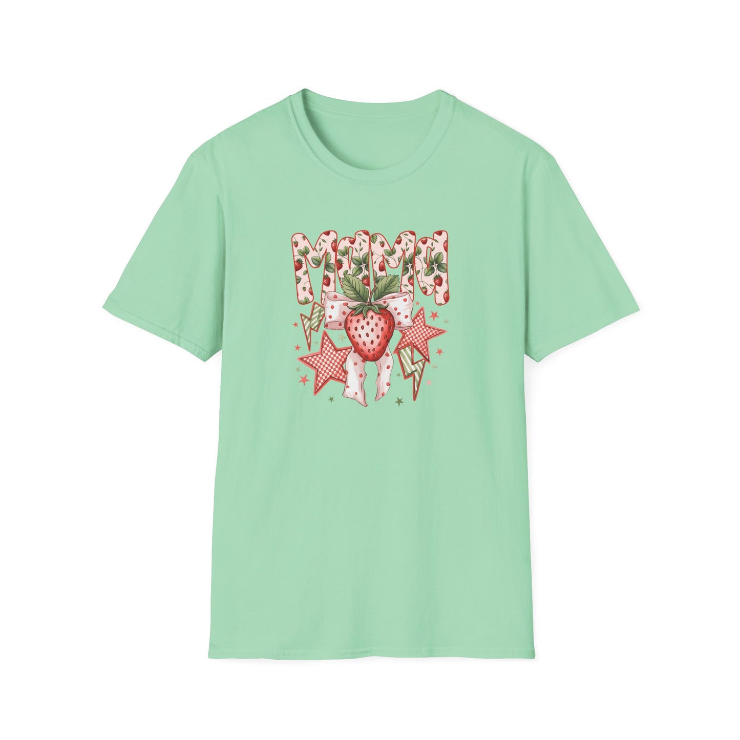 Strawberry Vibes T-Shirt — Retro Stars & Heart Graphic