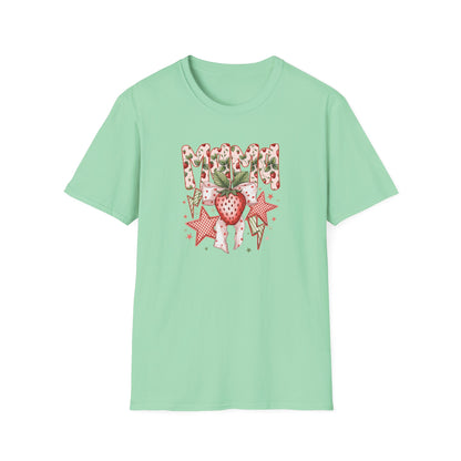 Strawberry Vibes T-Shirt — Retro Stars & Heart Graphic