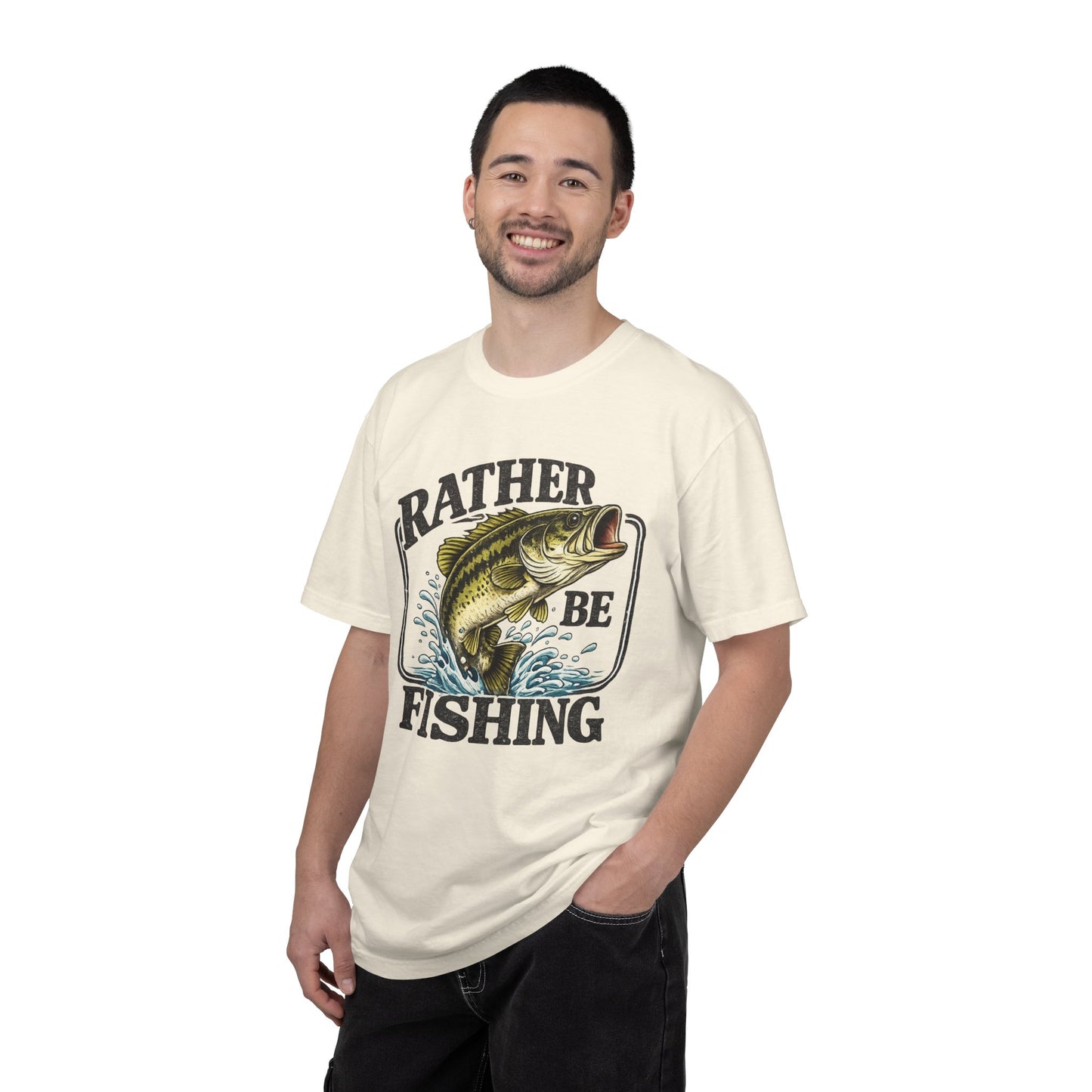 Rather Be Fishing T-Shirt — Bass Graphic Fishing Tee