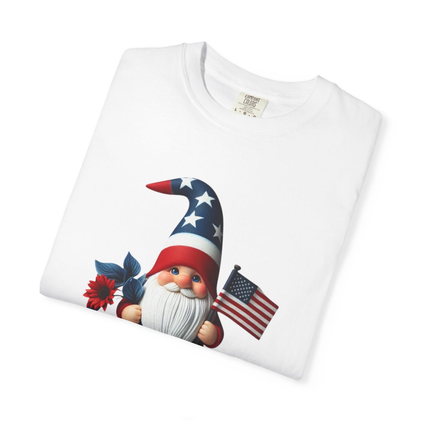 Patriotic Gnome T-Shirt — American Flag 4th of July Tee