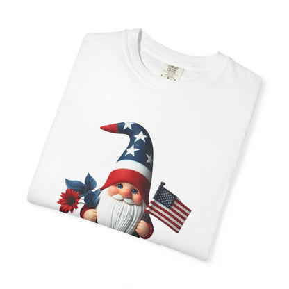 Patriotic Gnome T-Shirt — American Flag 4th of July Tee