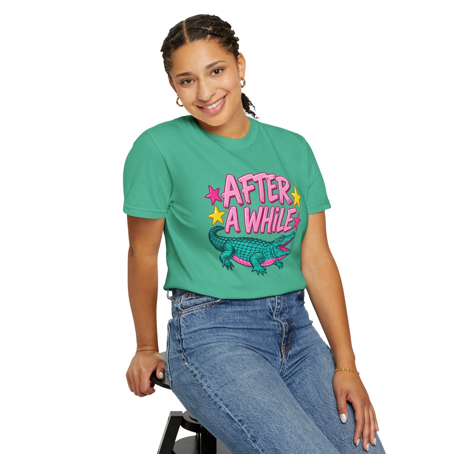 After A While Alligator T-Shirt — Retro Cartoon Gator Graphic Tee