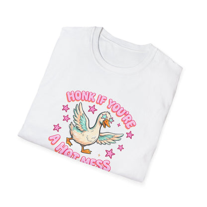 Honk If You’re A Hot Mess T-Shirt — Cute Vintage Dove Graphic Tee