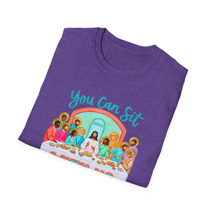 You Can Sit With Us T-Shirt — Inclusive Retro Last Supper Graphic Tee