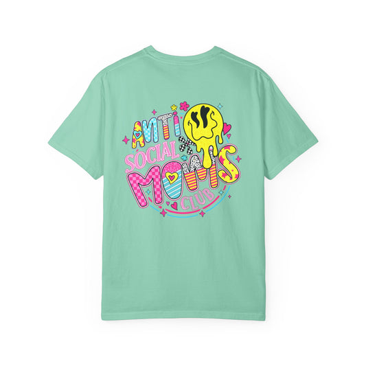 Social Moms Club T-Shirt — Colorful Retro Pocket Graphic Tee