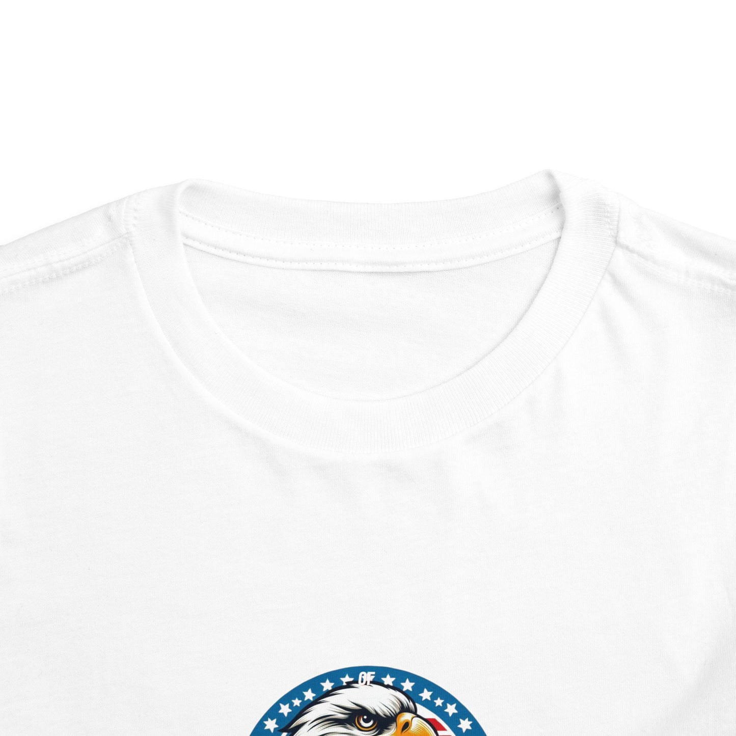 Toddler Tee — Patriotic Bald Eagle USA Flag Graphic