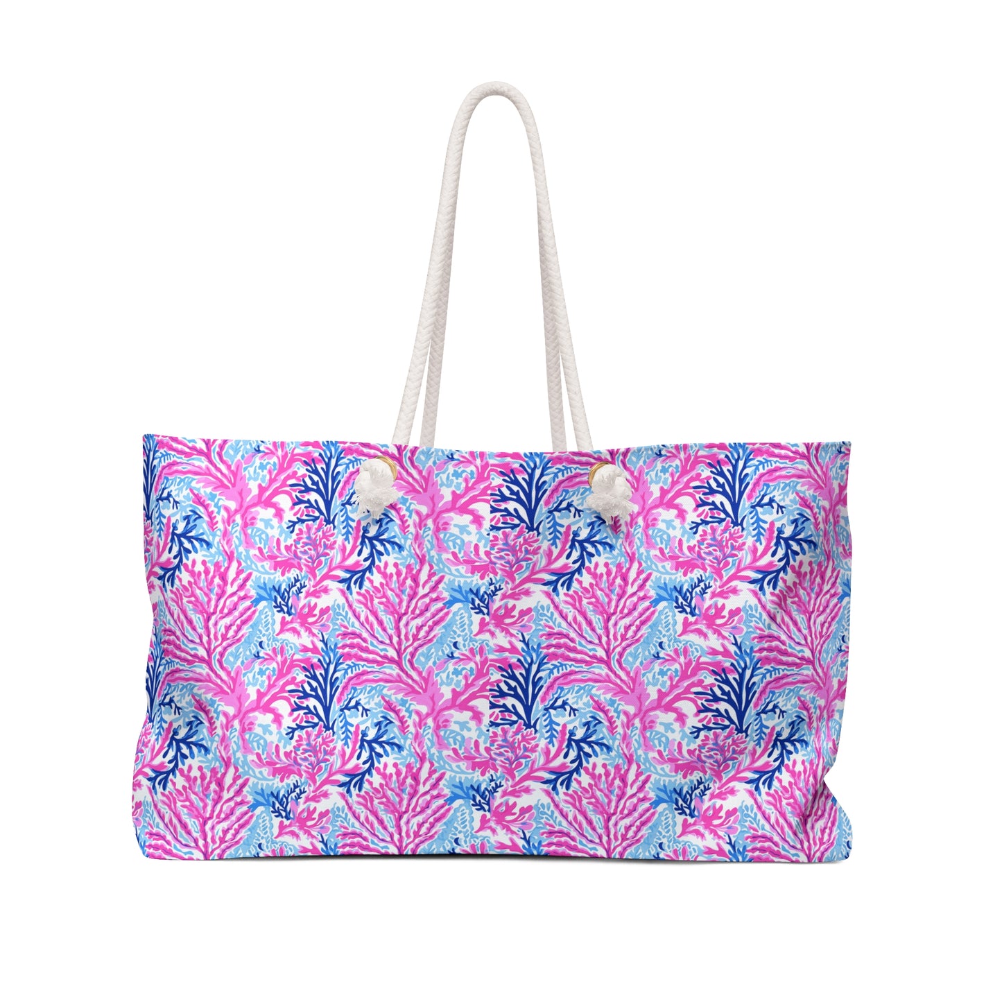 Pink Coral Reef Weekender Bag – Tropical Beach Tote for Getaways