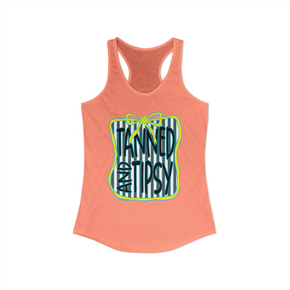 Tanned & Tipsy Racerback Tank