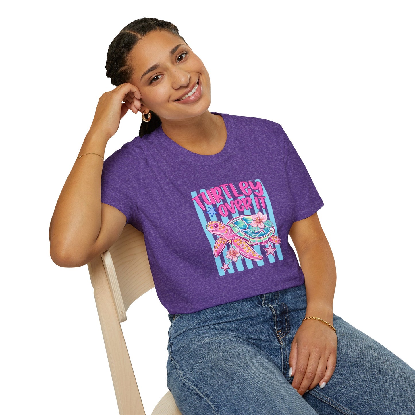 T-Shirt — "Turtley Loved It" Colorful Sea Turtle Graphic Tee
