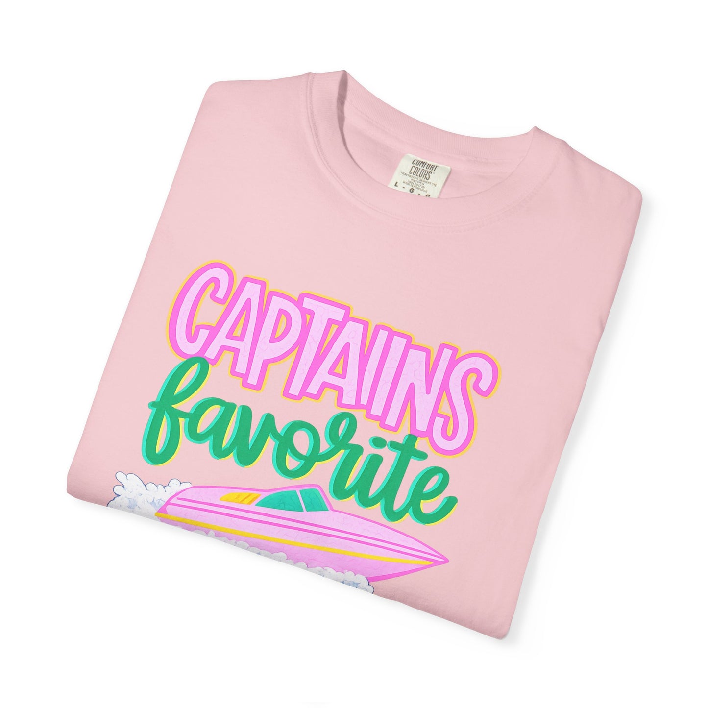 Captain's Favorite T-Shirt — Retro Boat Graphic, Nautical Vacation Tee