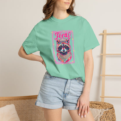 Feral Raccoon comfort color T-shirt