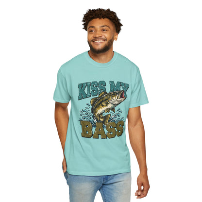 Kiss My Bass Fishing T-Shirt — Humorous Bass Angler Tee