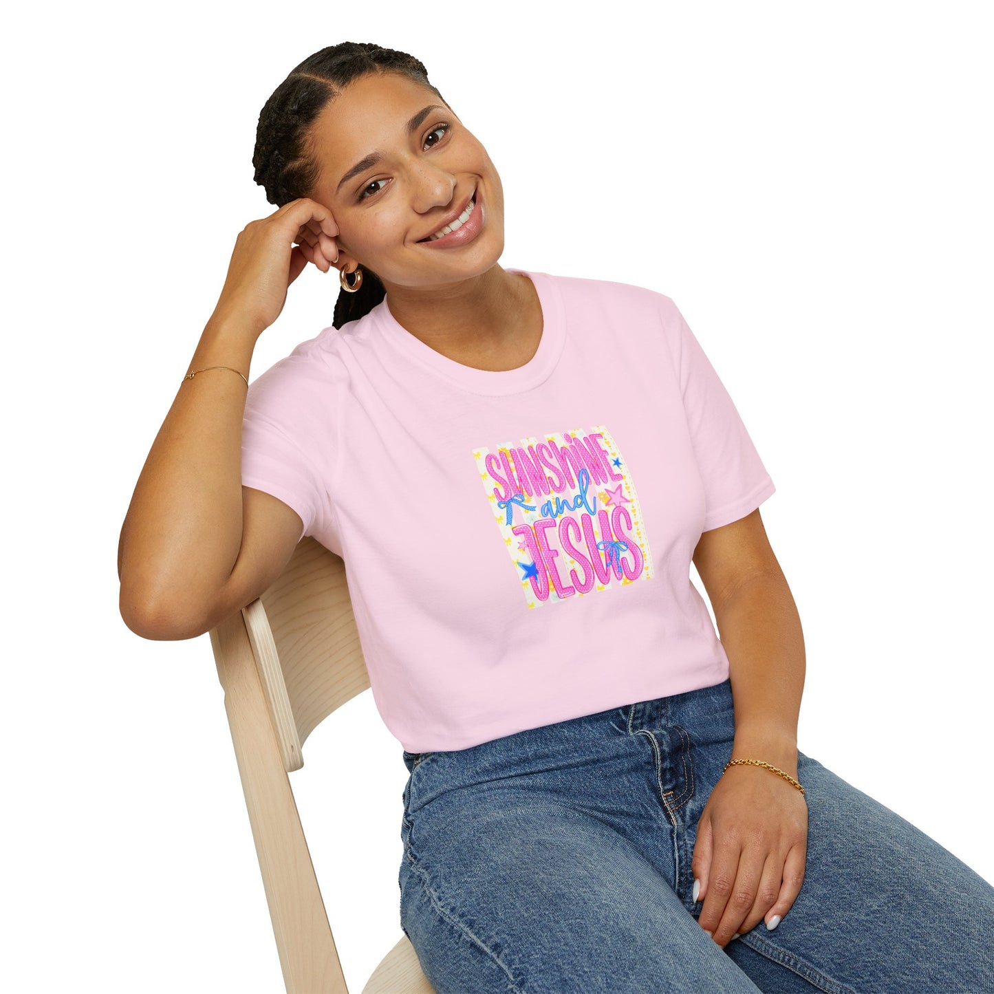 Sunshine and Jesus T‑Shirt — Bright Christian Faith Graphic Tee