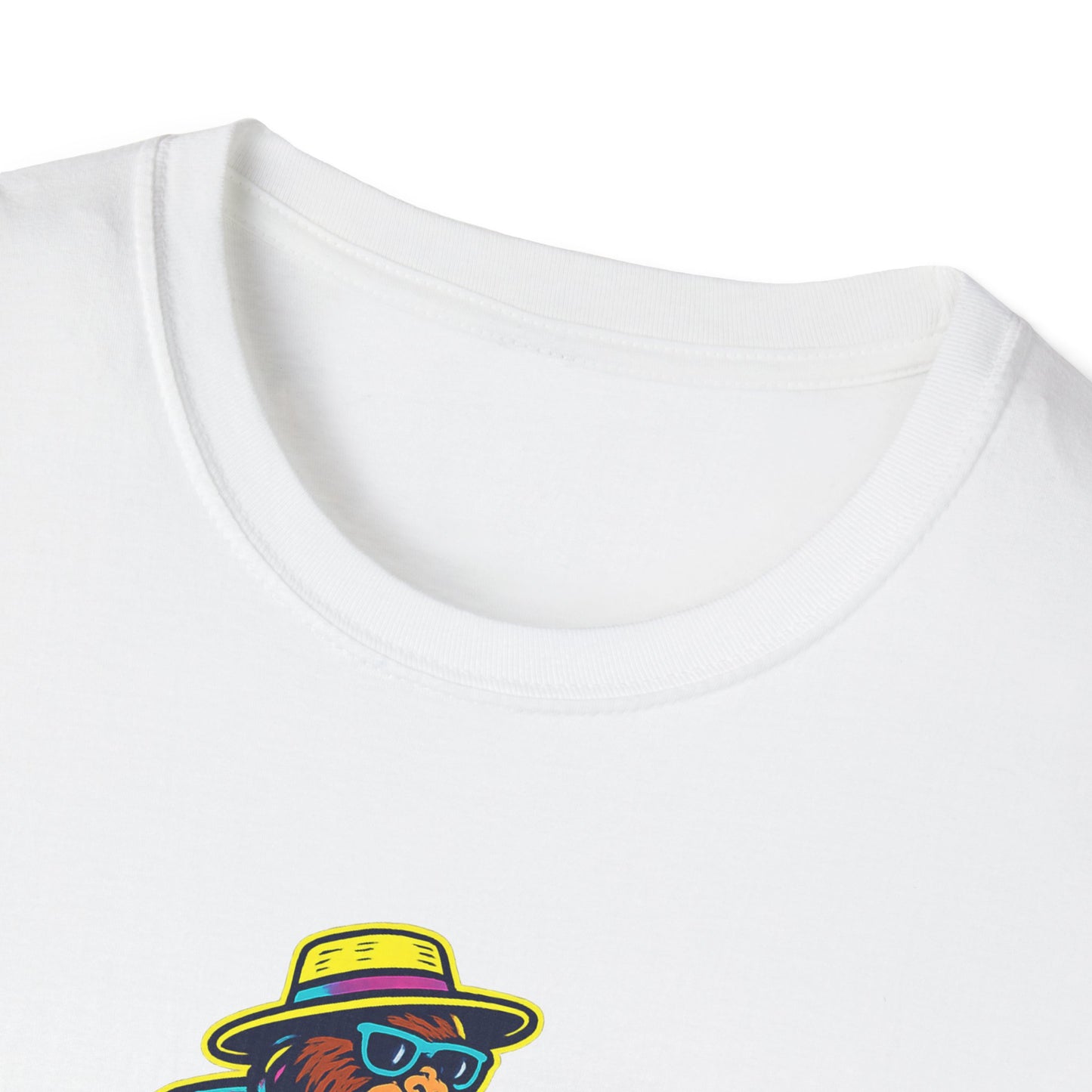 Beach Vacation Bigfoot Tee — Funny Sasquatch with Flamingo Float Shirt