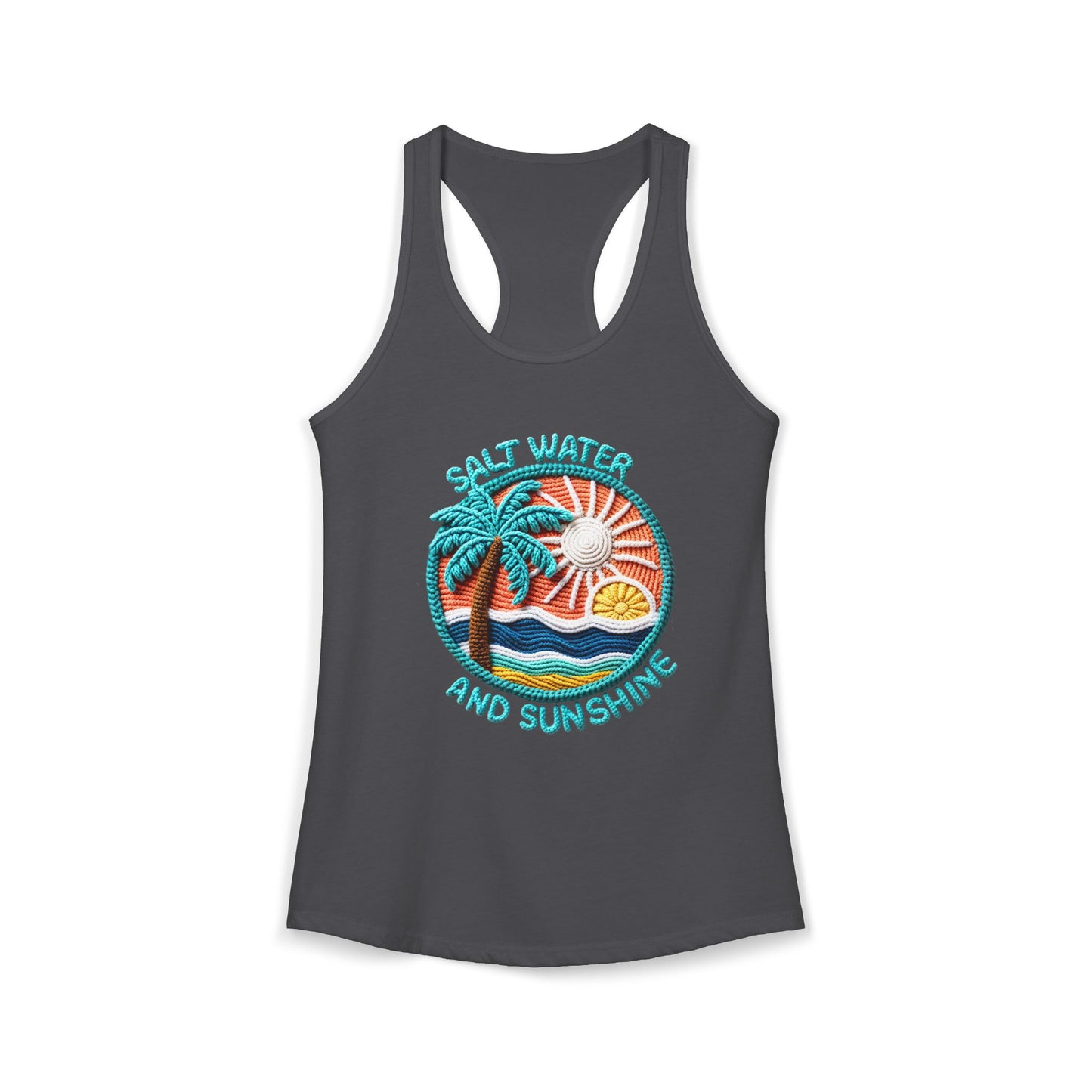 Salt water & sunshine Racerback Tank