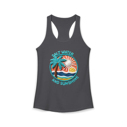 Salt water & sunshine Racerback Tank