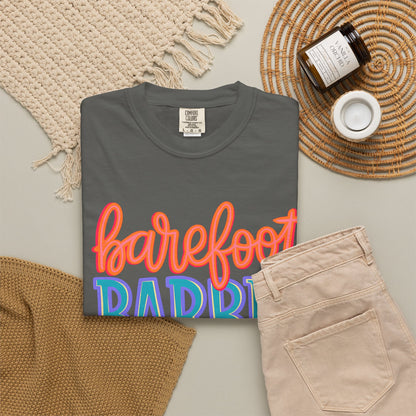 Barefoot Barbie T-Shirt — Retro Colorblock Graphic Tee
