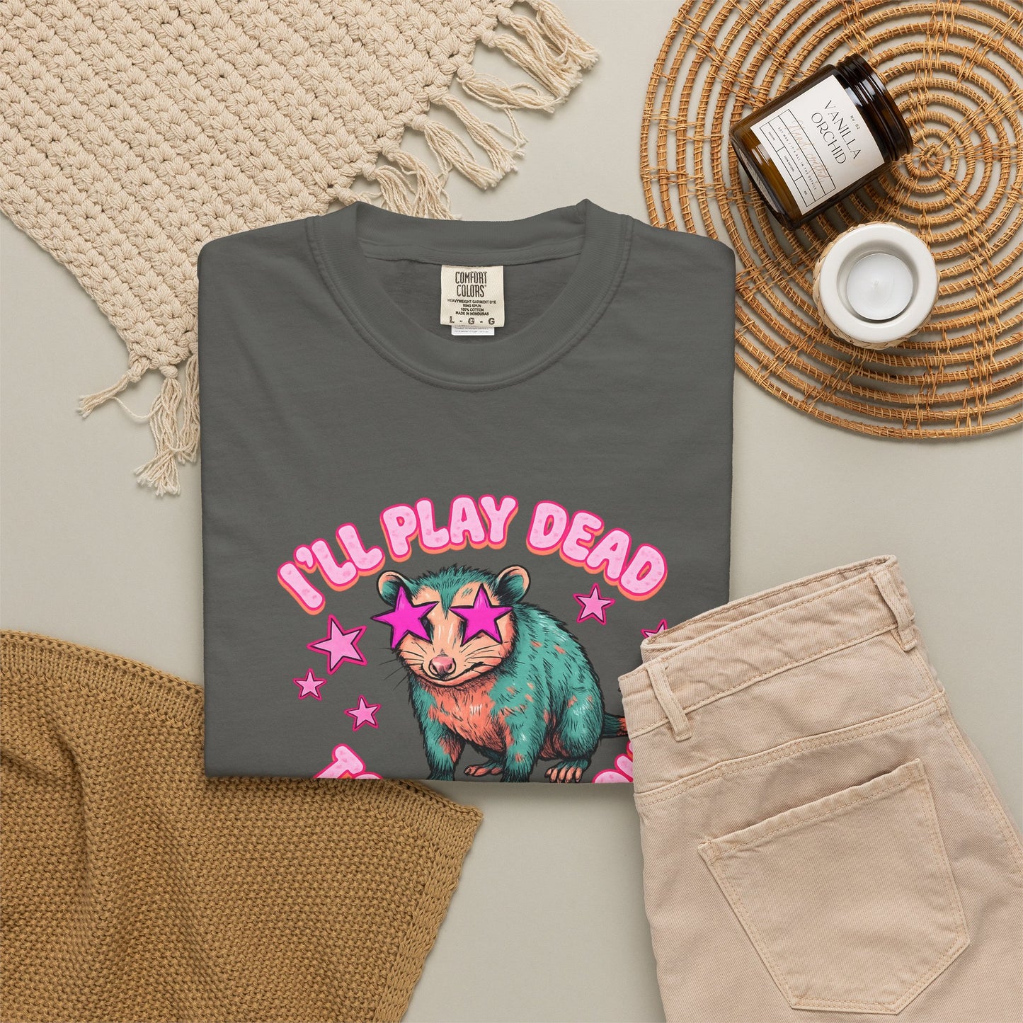Funny Cat T-Shirt — "I'll Play Dead to Avoid You" Cute Sarcastic Graphic Tee