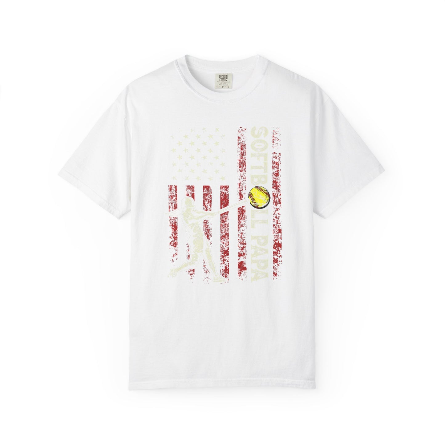 Softball Vintage Flag T-Shirt