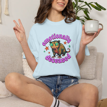 Emotionally Deceased T-Shirt — Vintage Cat Graphic Tee