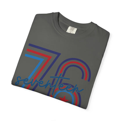Seventeen Retro 78 Tee — Vintage Red, White & Blue Athletic Graphic T-Shirt