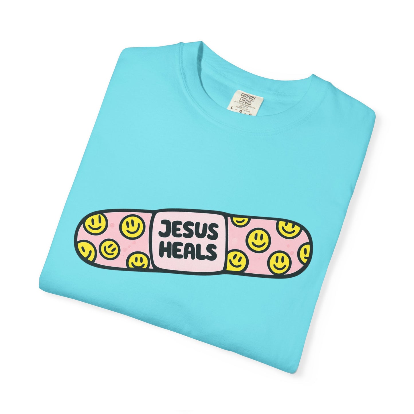 Jesus Heals Bandage T-Shirt — Christian Faith Graphic Tee