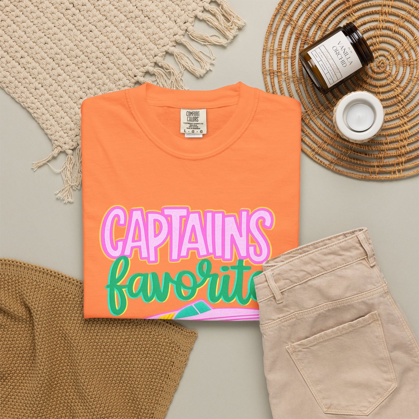 Captain's Favorite T-Shirt — Retro Boat Graphic, Nautical Vacation Tee