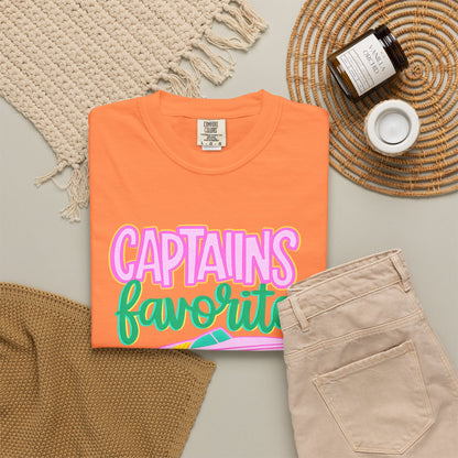 Captain's Favorite T-Shirt — Retro Boat Graphic, Nautical Vacation Tee