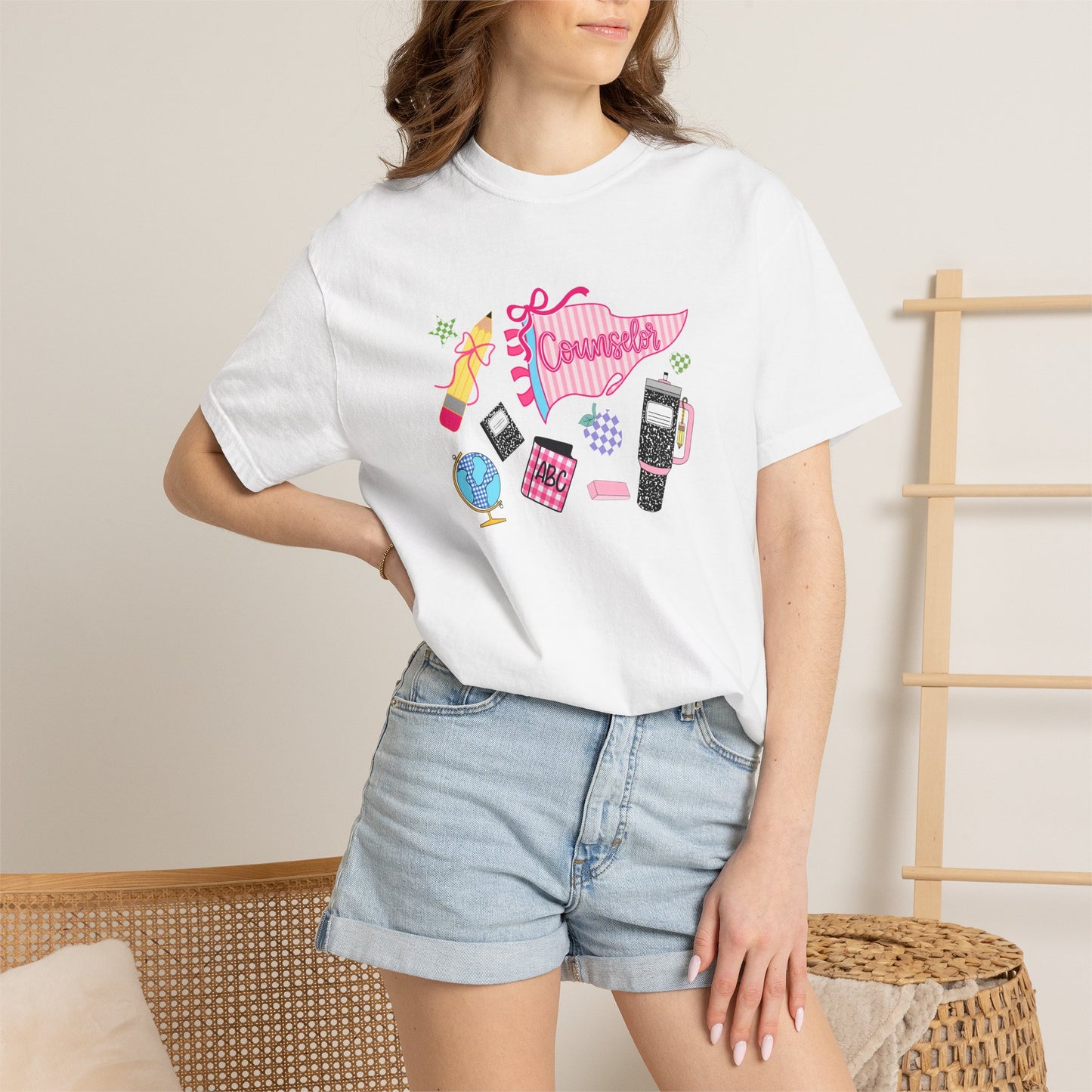 Retro Teen Essentials Graphic T-Shirt — 'Cassette' Collage Design