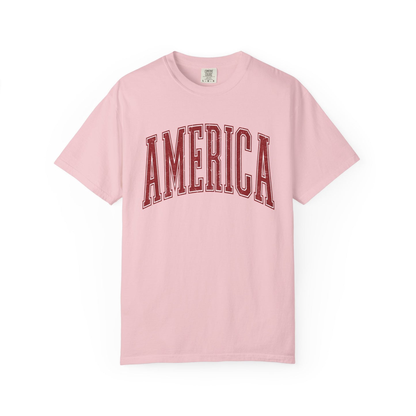 America Graphic T‑Shirt — Vintage Collegiate Patriotic Tee