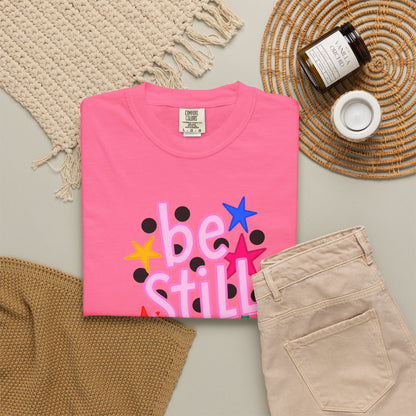 Be Still T-Shirt — Colorful Retro Stars Graphic Tee